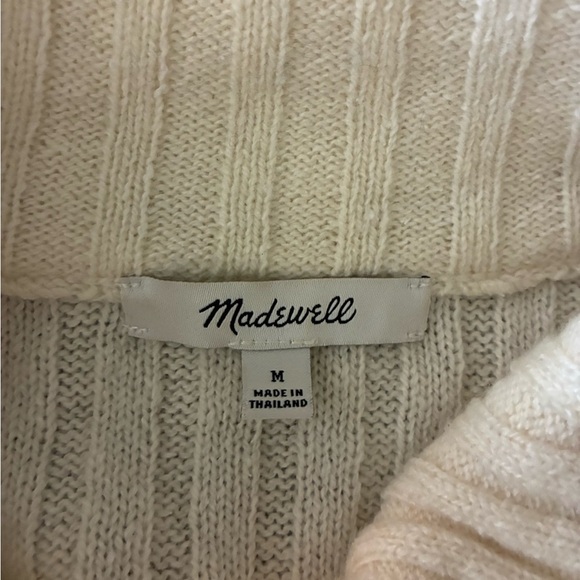 Maxwell Oversized Collar Cream Cardigan Wool Blend Cardigan- Sz M - Picture 8 of 16